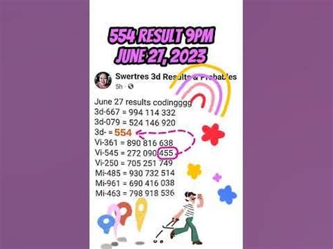 554 swertres result